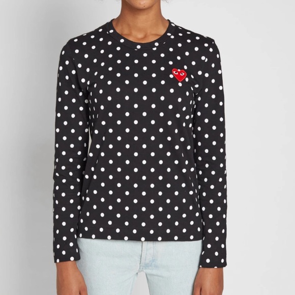 Comme des Garçons PLAY Polka Dot Shirt, Size XS, Preloved Excellent Condition - Picture 1 of 7